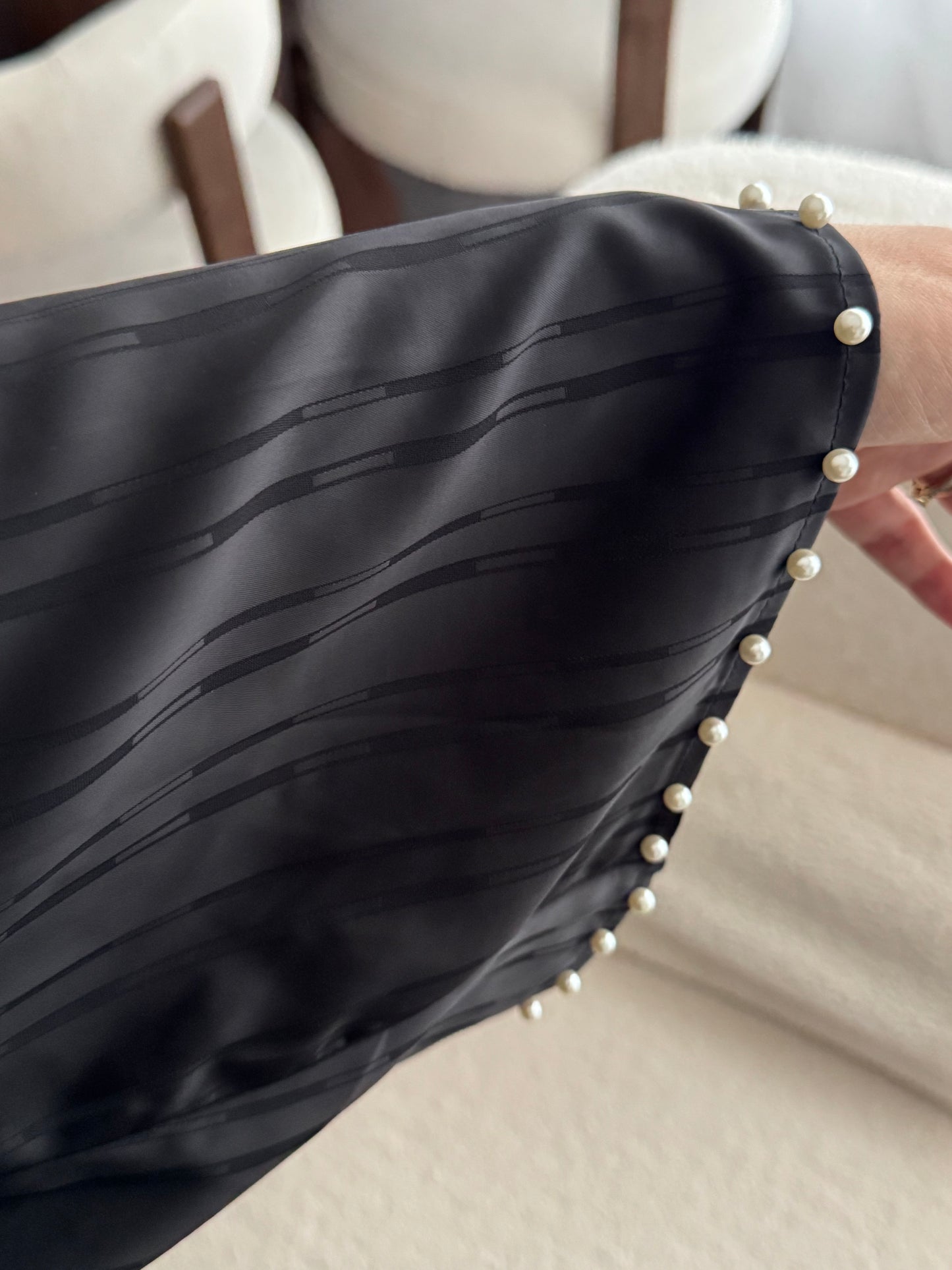 Abaya cape perlée PREMIUM