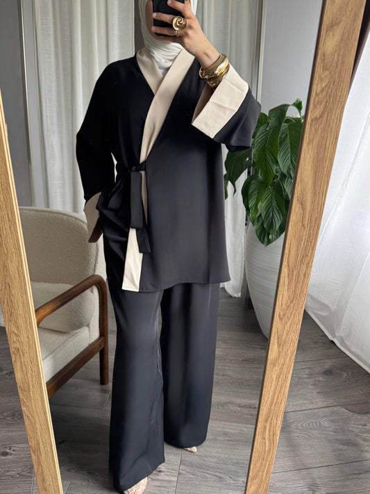 Ensemble bicolore 2 Pièces Noir