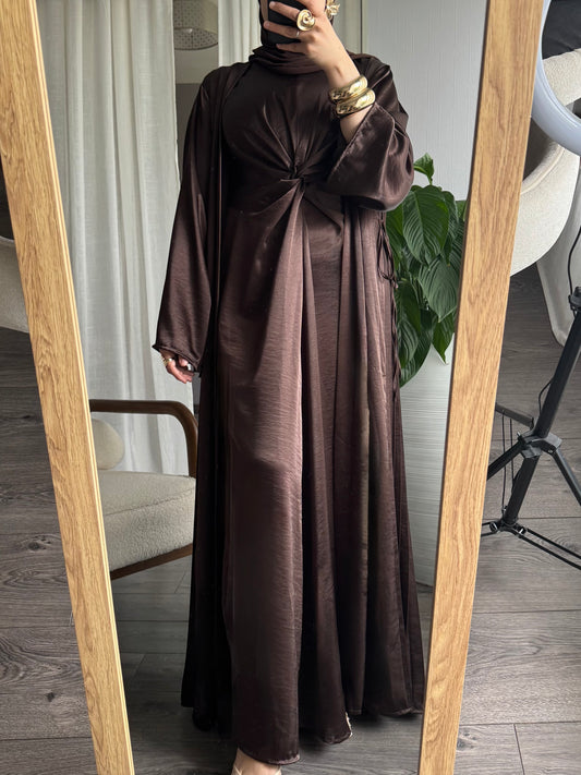 Kimono 2 pièces Marron