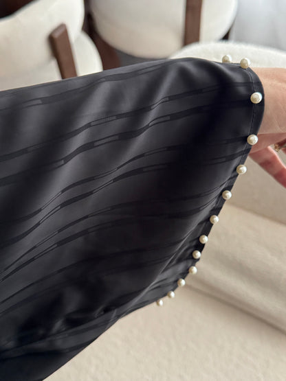 Abaya cape perlée PREMIUM