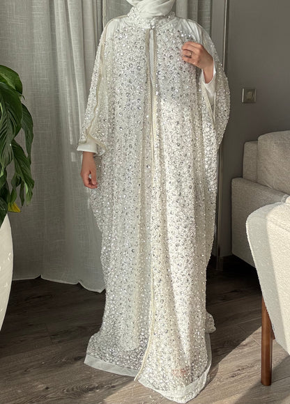 Abaya sequin LUXE perlée à la main