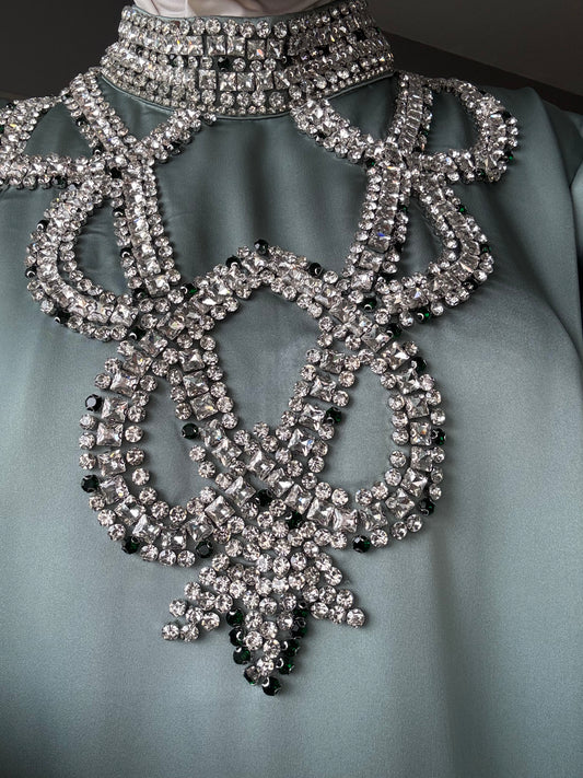 Abaya Inaya perlée à la main