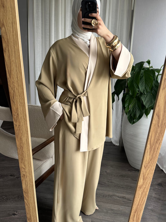 Ensemble bicolore 2 Pièces Taupe