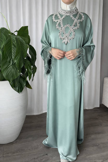 Abaya Inaya perlée à la main