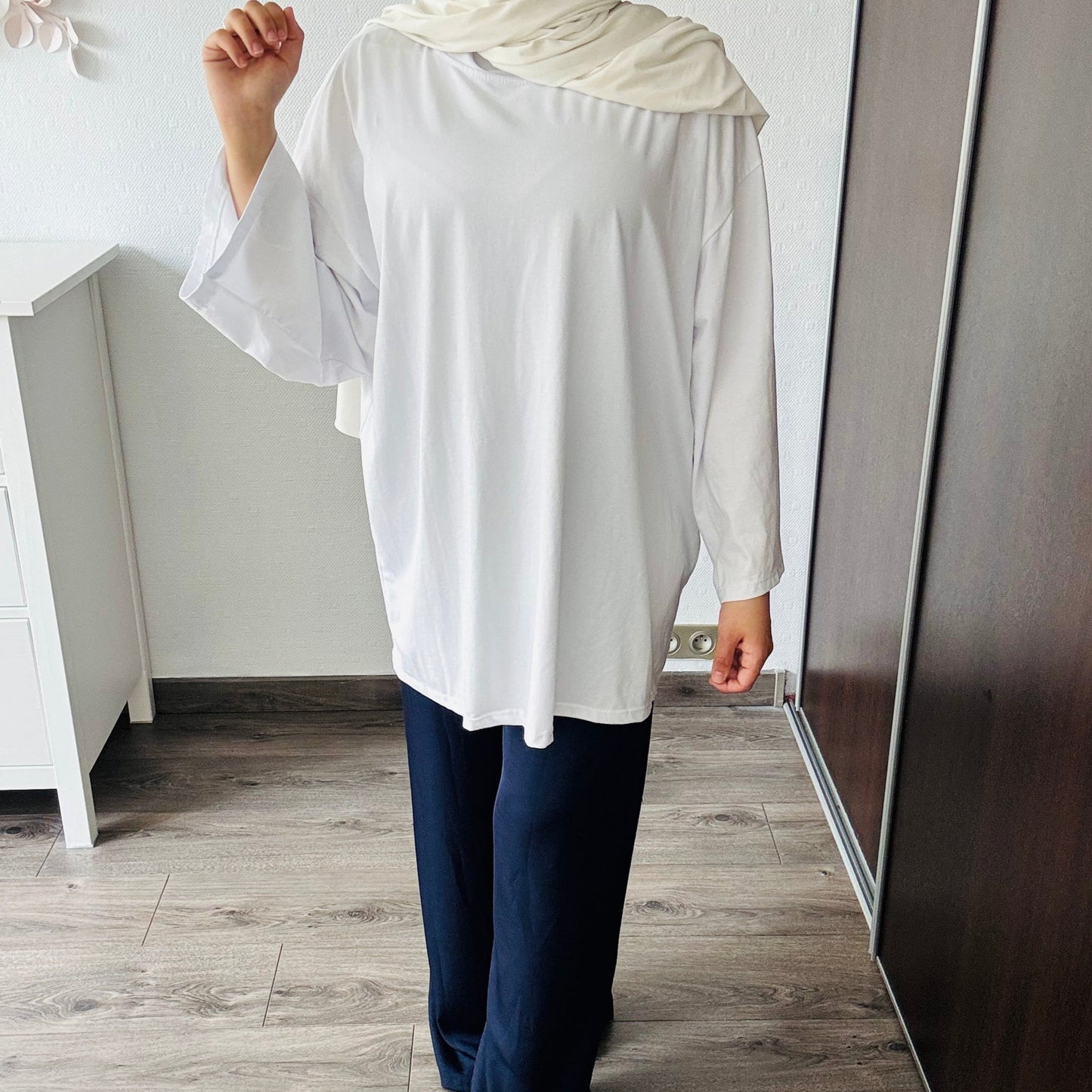 T-SHIRT 100% COTON BLANC