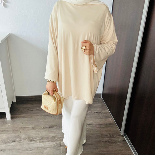 T-SHIRT 100% COTON BEIGE