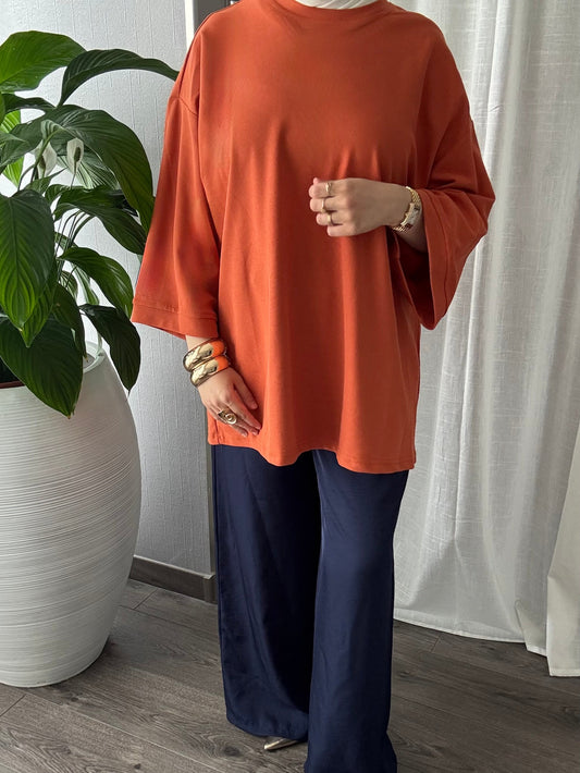 Oversize T-Shirt terrakotta