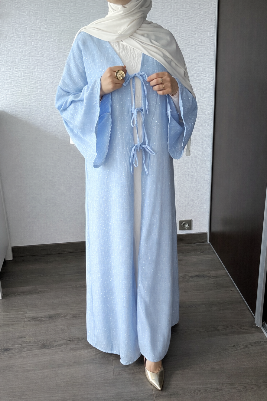 KIMONO ESMÉE BLEU + SOUS ROBE