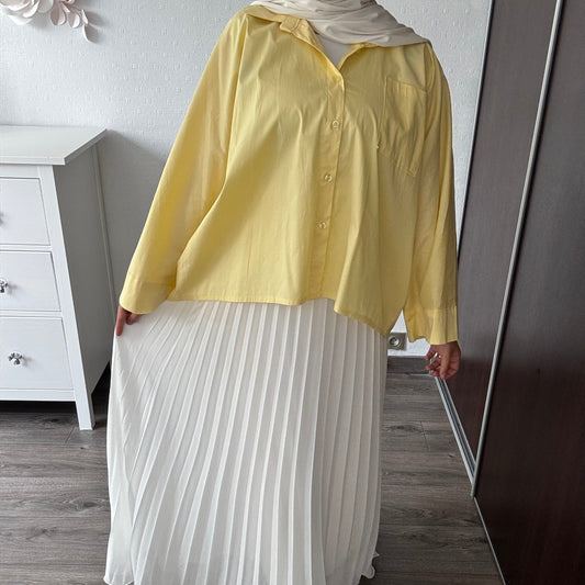CHEMISE COTON JAUNE