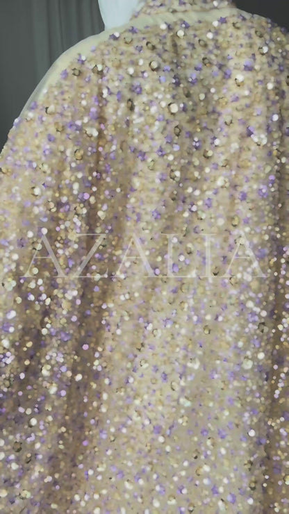 Abaya sequin LUXE perlée à la main